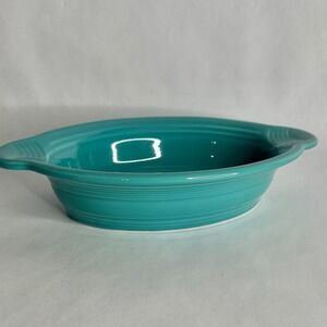 Fiesta Turquoise Oval Small Casserole Dish HLC USA Bakeware